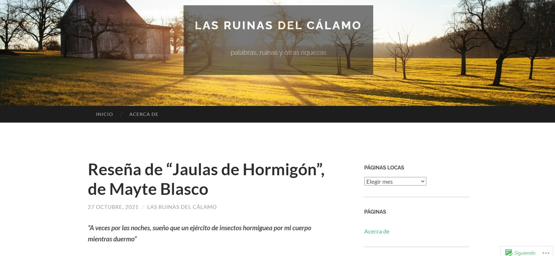 reseña Jaulas de hormigón - Jorge Morcillo